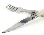 Cutlery Set 24 Piece Stainless Steel Ivory Handles