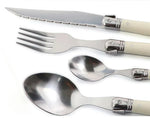 Cutlery Set 24 Piece Stainless Steel Ivory Handles