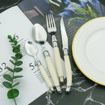 Cutlery Set 24 Piece Stainless Steel Ivory Handles