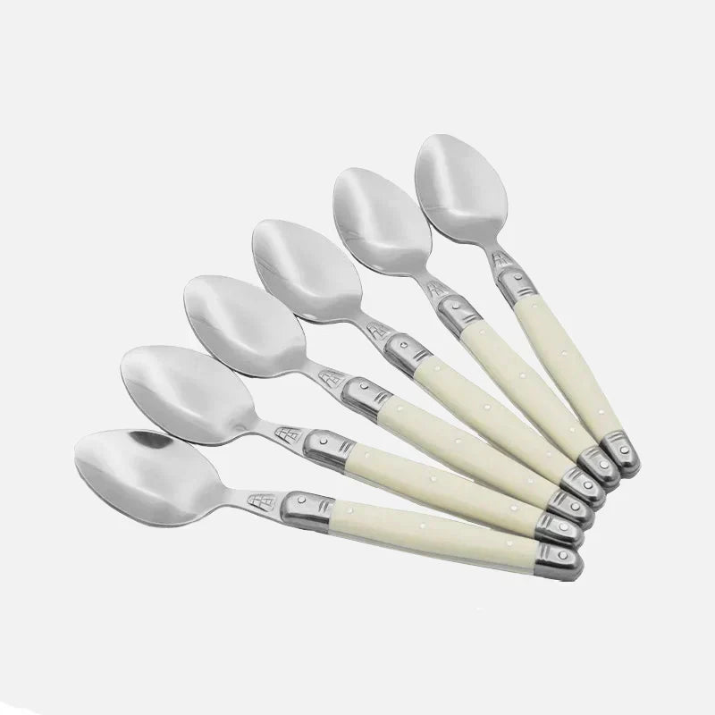 Cutlery Set 24 Piece Stainless Steel Ivory Handles