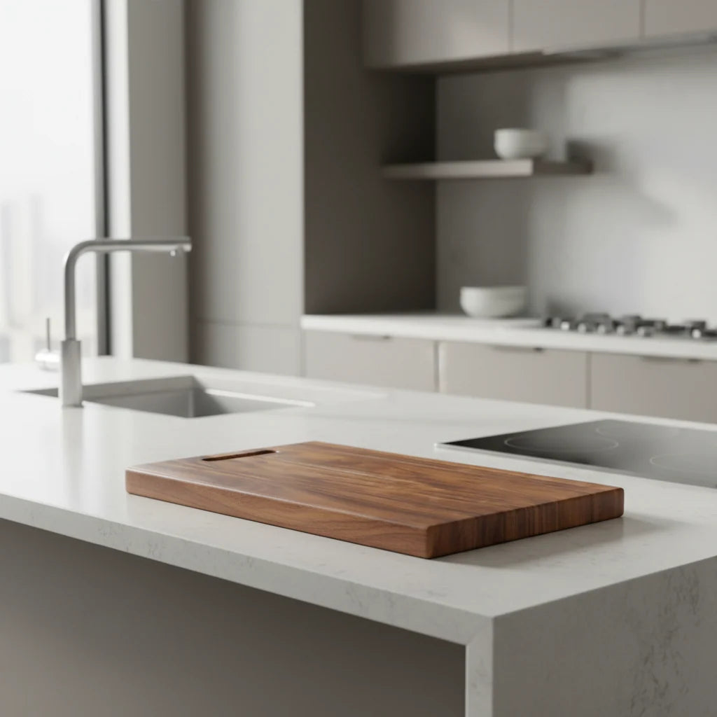 Cutting Board Acacia Wood Knife-Friendly Antibacterial Surface