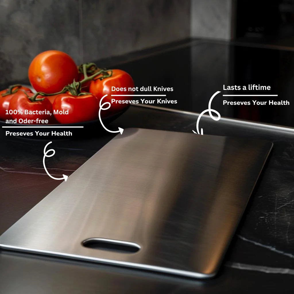 Cutting Board Antibacterial Stainless Steel Knife-Friendly