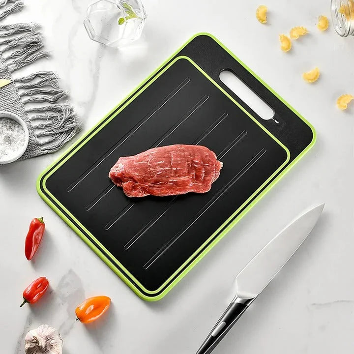 Cutting Board & Defrosting Tray Aluminum Non-Slip 4-In-1