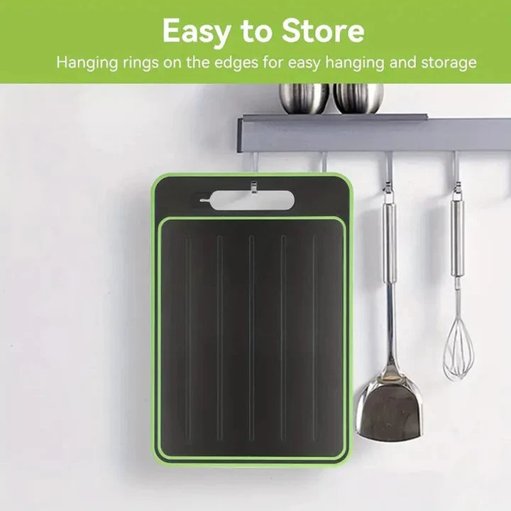 Cutting Board & Defrosting Tray Aluminum Non-Slip 4-In-1