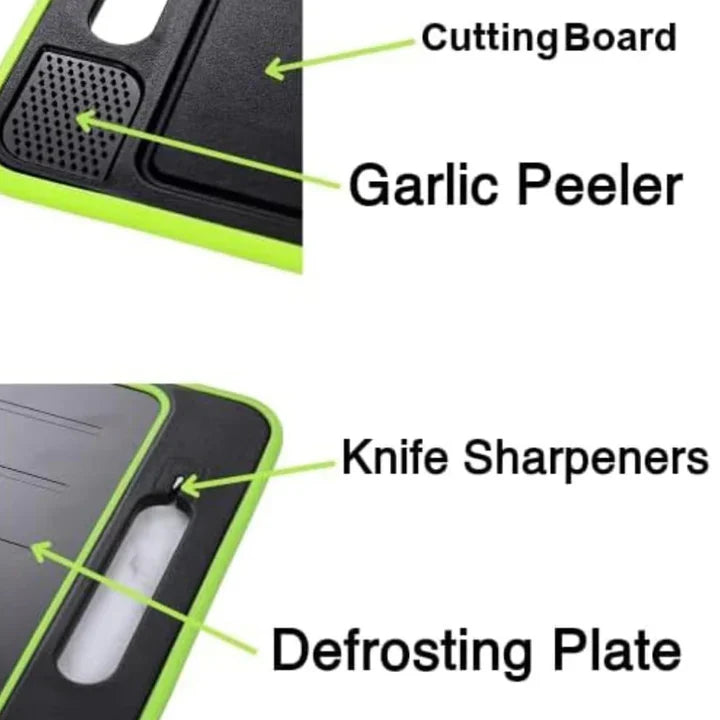 Cutting Board & Defrosting Tray Aluminum Non-Slip 4-In-1