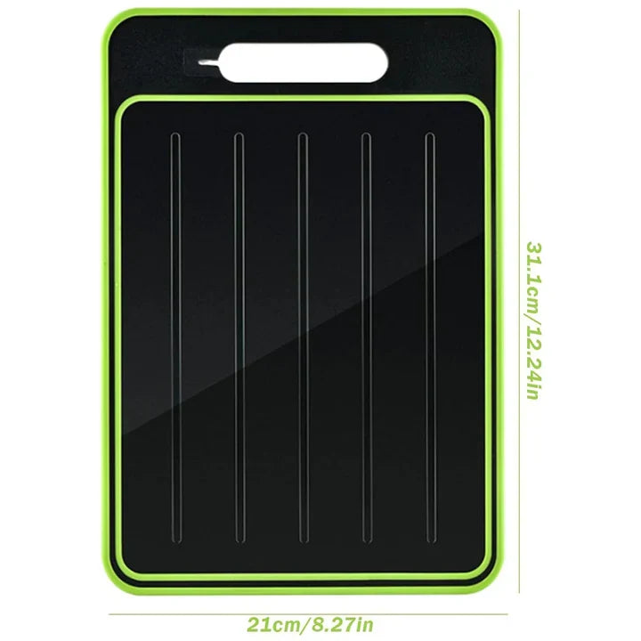 Cutting Board & Defrosting Tray Aluminum Non-Slip 4-In-1