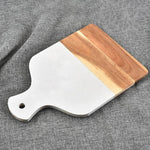 Cutting Board Marble & Acacia Wood Multipurpose Prep & Serving Board