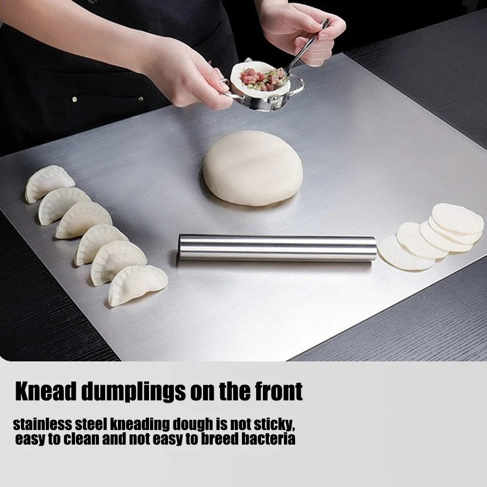 Cutting Board Stainless Steel Double-Sided L-Shaped Edge