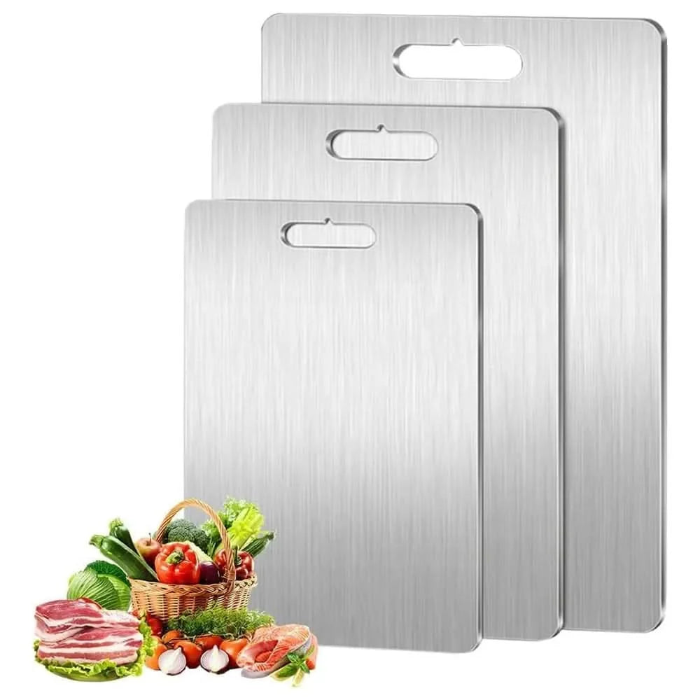 Cutting Board Stainless Steel Non-Porous Non-Slip