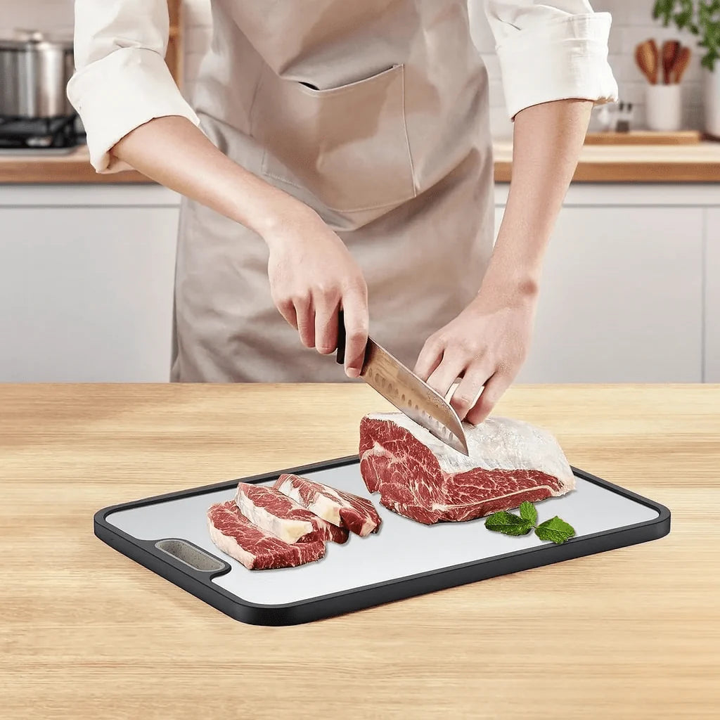 Cutting Board Titanium Double-Sided Non-Slip Base & Juice Groove