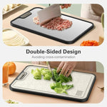 Cutting Board Titanium Double-Sided Non-Slip Base & Juice Groove