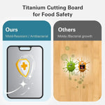 Cutting Board Titanium Double-Sided Non-Slip Base & Juice Groove