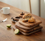 Cutting Board Walnut Wood Double-Sided for Prep & Serving