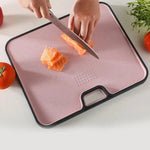 Cutting Board Wheat Straw Double-Sided Lightweight & Easy-Clean