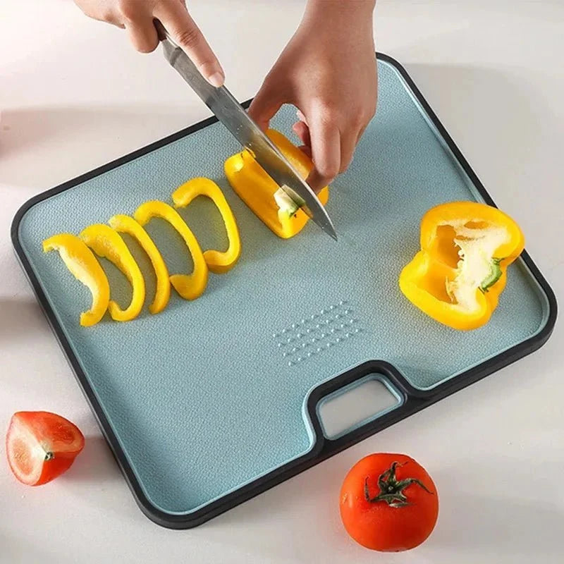 Cutting Board Wheat Straw Double-Sided Lightweight & Easy-Clean