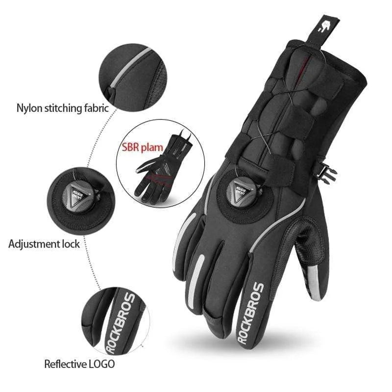 Cycling Gloves Full-Finger Water-Repellent & Moisture-Wicking