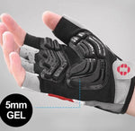 Cycling Gloves Gel Padding Half-Finger Non-Slip Grip