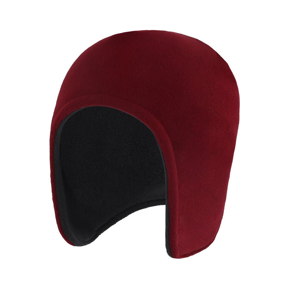 Cycling Hat Double-Layer Fleece Wind-Resistant Ear Protection