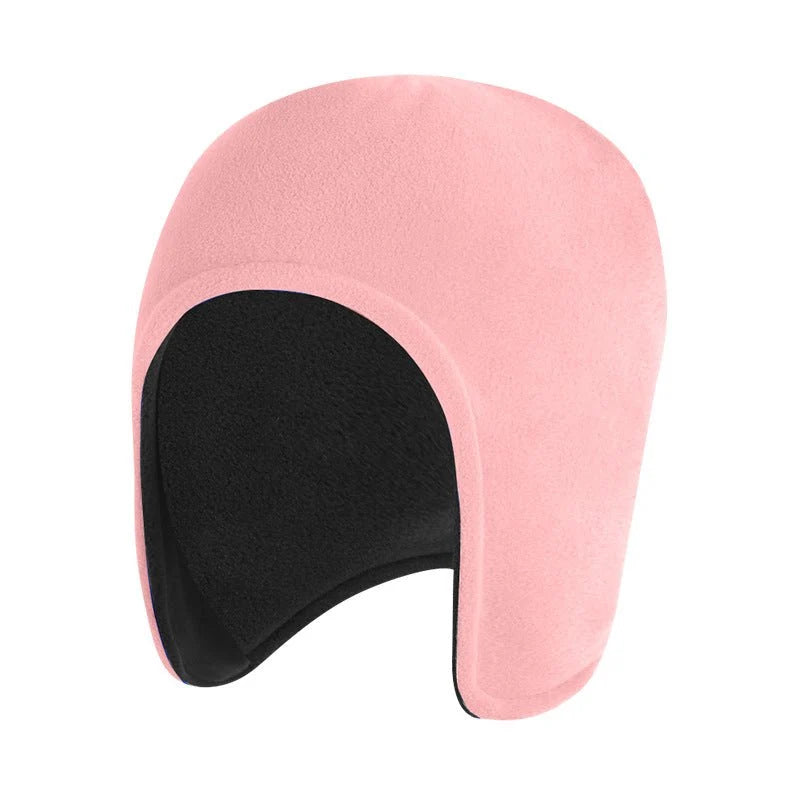 Cycling Hat Double-Layer Fleece Wind-Resistant Ear Protection