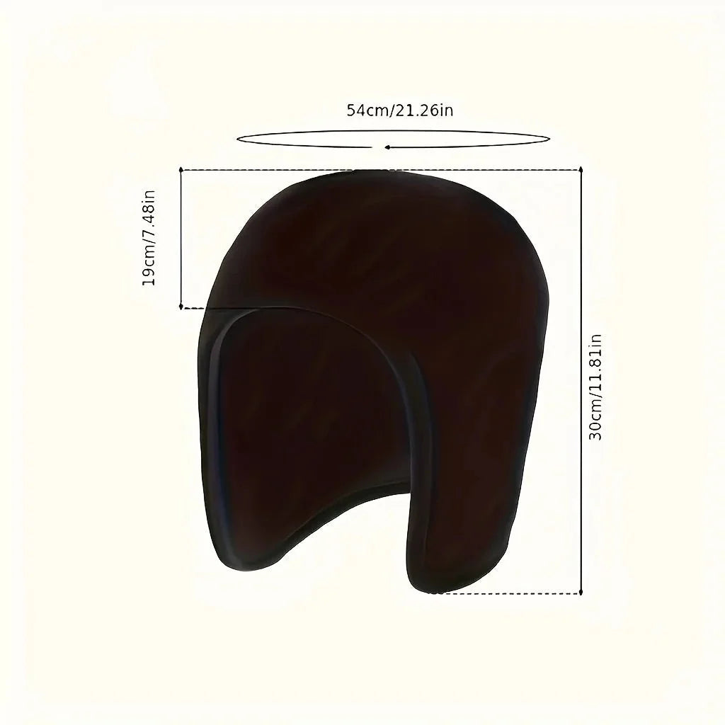 Cycling Hat Double-Layer Fleece Wind-Resistant Ear Protection