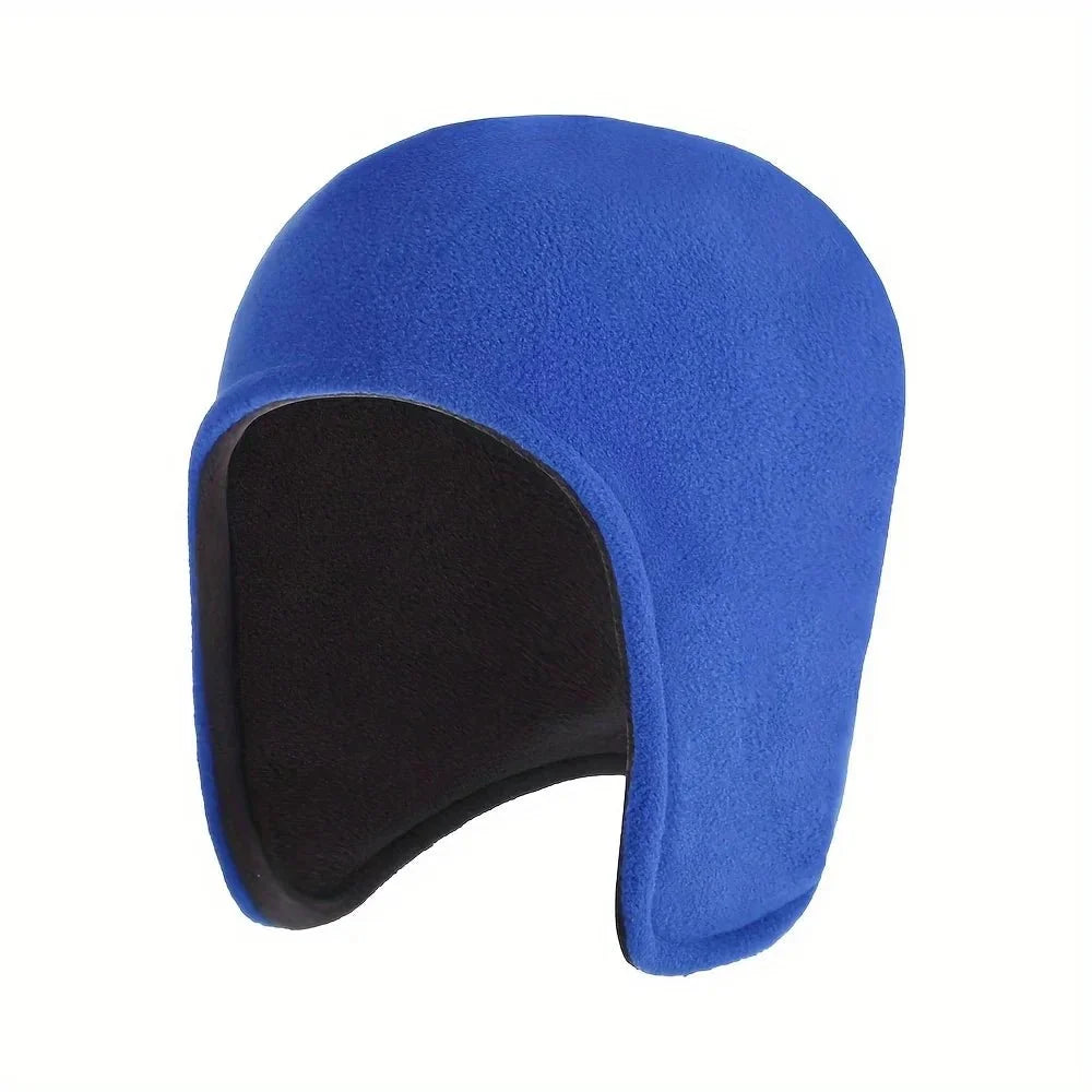 Cycling Hat Double-Layer Fleece Wind-Resistant Ear Protection