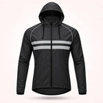 Cycling Jacket Water-Repellent Windproof Breathable With Reflective Stripes