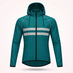 Cycling Jacket Water-Repellent Windproof Breathable With Reflective Stripes