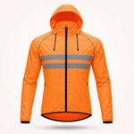 Cycling Jacket Water-Repellent Windproof Breathable With Reflective Stripes