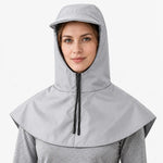 Cycling Rain Cape Waterproof Helmet-Compatible Hood With Visor