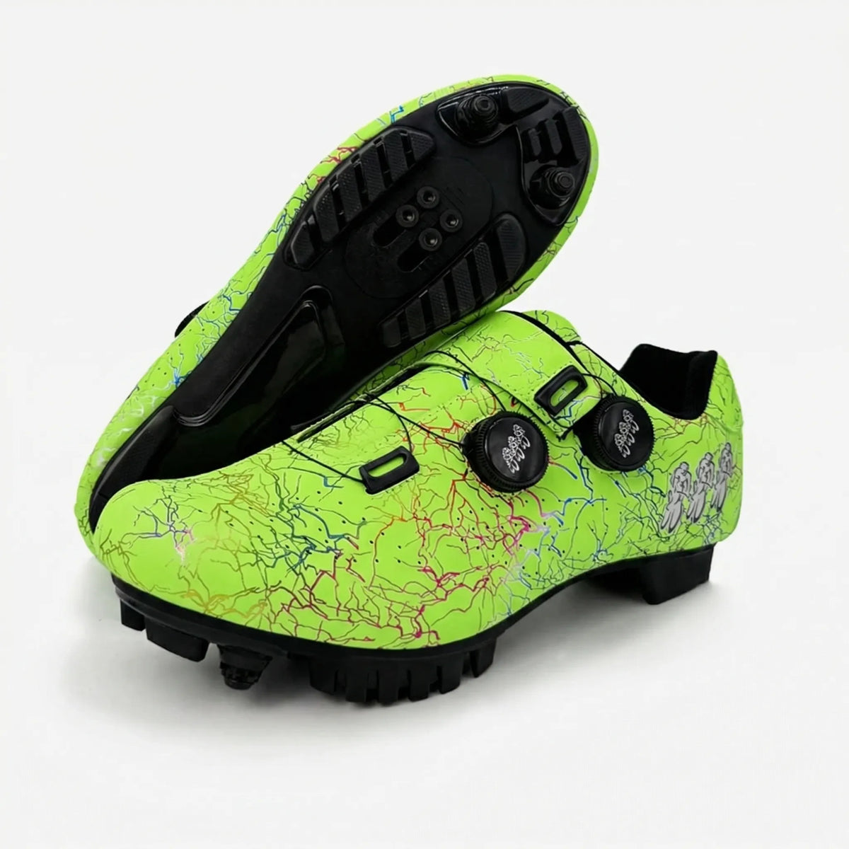Cycling Shoes SPD-Compatible Dual Dial Closure Rigid Sole