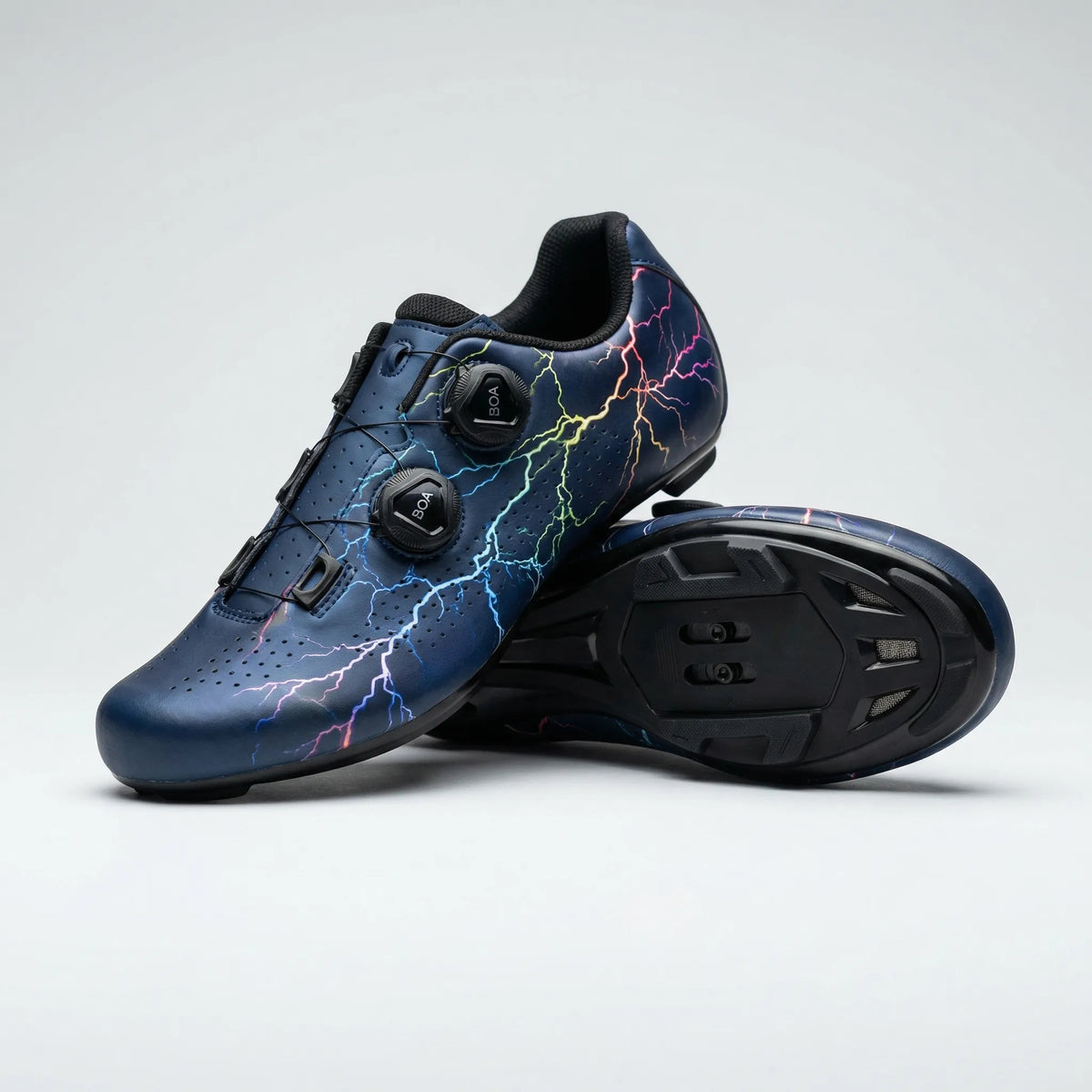 Cycling Shoes SPD-Compatible Dual Dial Closure Rigid Sole