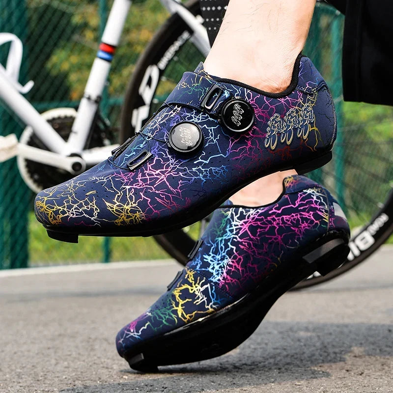 Cycling Shoes SPD-Compatible Dual Dial Closure Rigid Sole