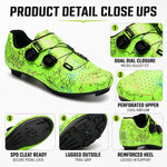 Cycling Shoes SPD-Compatible Dual Dial Closure Rigid Sole