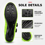 Cycling Shoes SPD-Compatible Dual Dial Closure Rigid Sole
