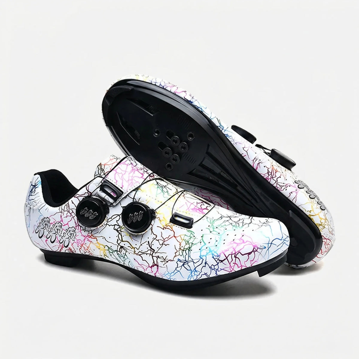 Cycling Shoes SPD-Compatible Dual Dial Closure Rigid Sole