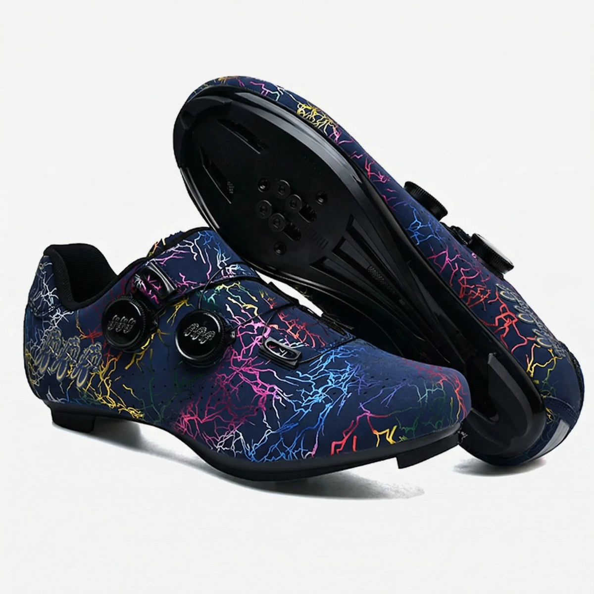 Cycling Shoes SPD-Compatible Dual Dial Closure Rigid Sole