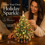 DIY Beaded Christmas Tree Kit Layered Colorful Beadwork