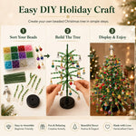DIY Beaded Christmas Tree Kit Layered Colorful Beadwork