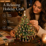 DIY Beaded Christmas Tree Kit Layered Colorful Beadwork