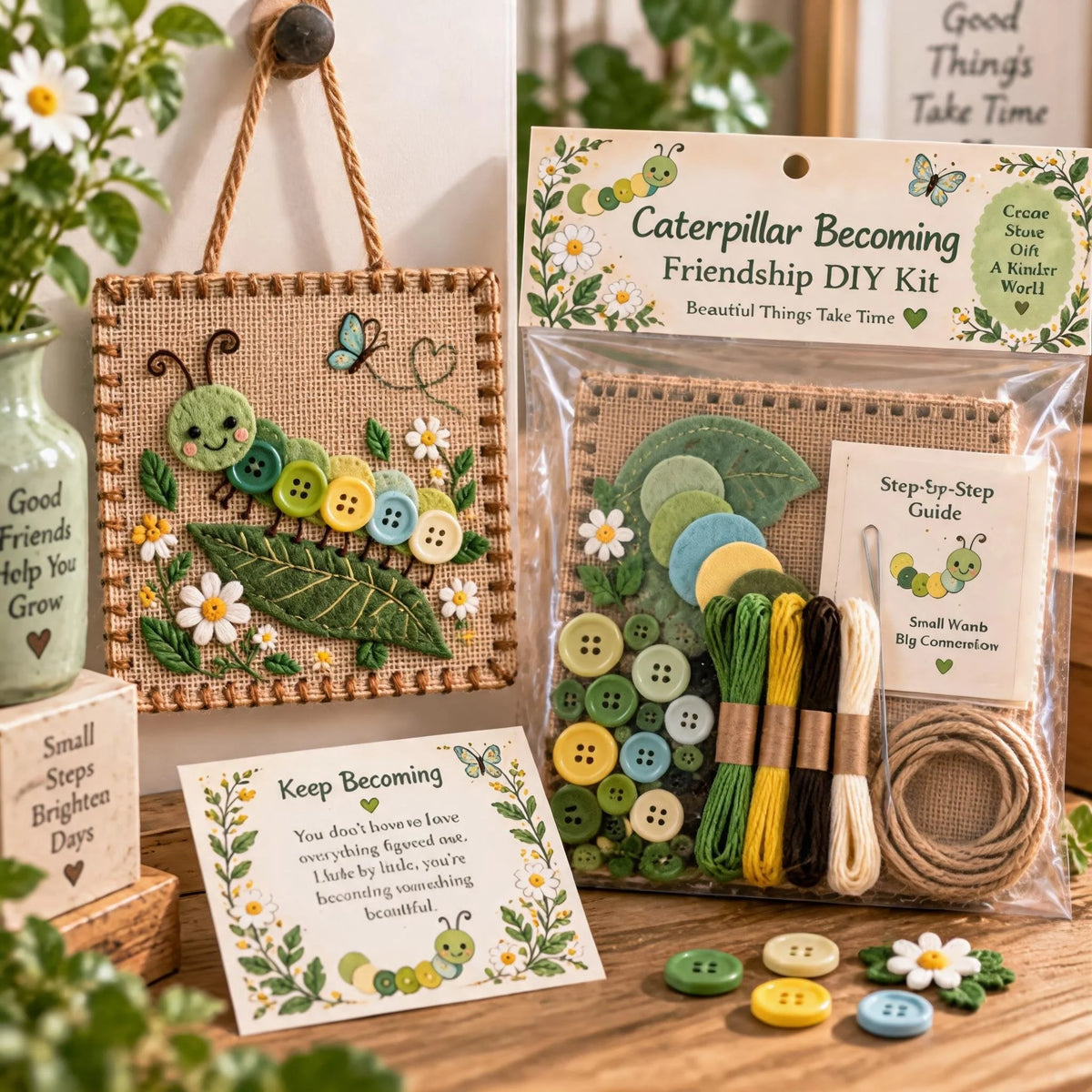 DIY Craft Kit Wildlife Embroidery Wall Hanging