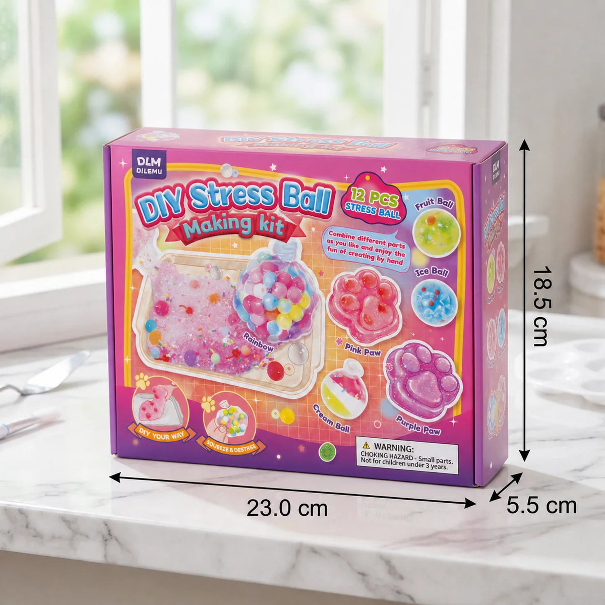 DIY Stress Ball Making Kit Kids Sensory Craft Activity
