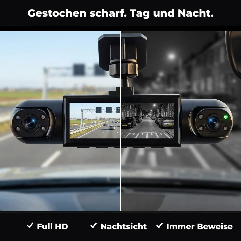 Dash Cam 4-Channel 360° Coverage Infrared Night Vision