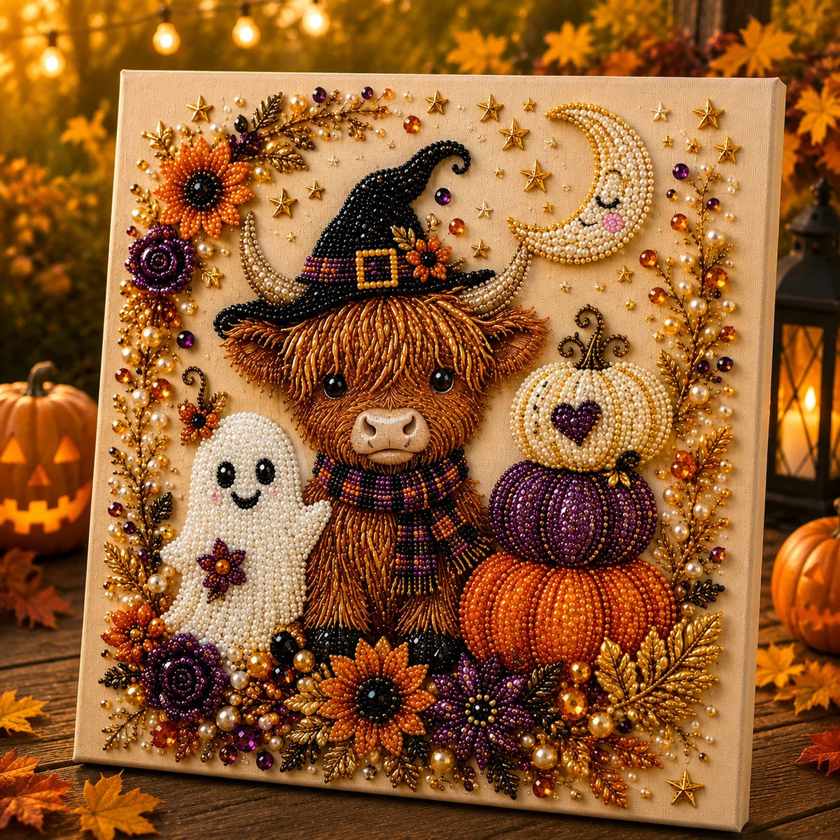 Diamond Painting Kit 3D Resin Pearl Beads Halloween