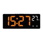 Digital Alarm Clock Clap-Activated Dual Alarms LED Mirror Display