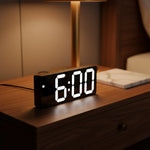 Digital Alarm Clock LED Time & Temperature Display
