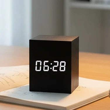 Digital Alarm Clock Temperature Display Automatic Night Mode
