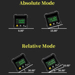 Digital Angle Finder 0.2° Accuracy 4-Sided Magnets USB Rechargeable