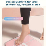 Digital Bathroom Scale USB Rechargeable Blue Backlit Tempered Glass