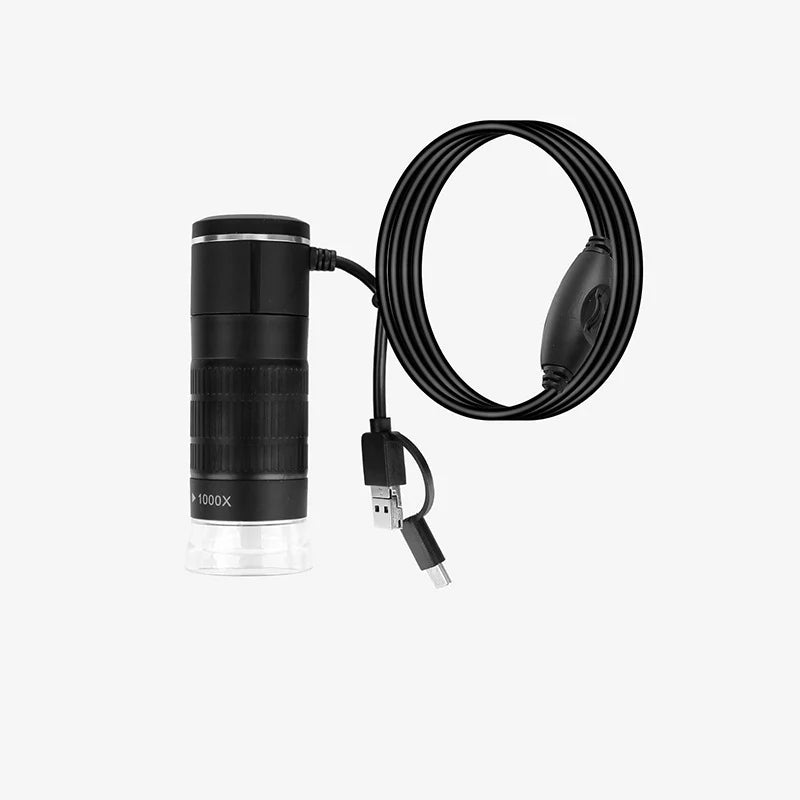 Digital Microscope USB-Powered 1600x Magnification Portable Live Viewing