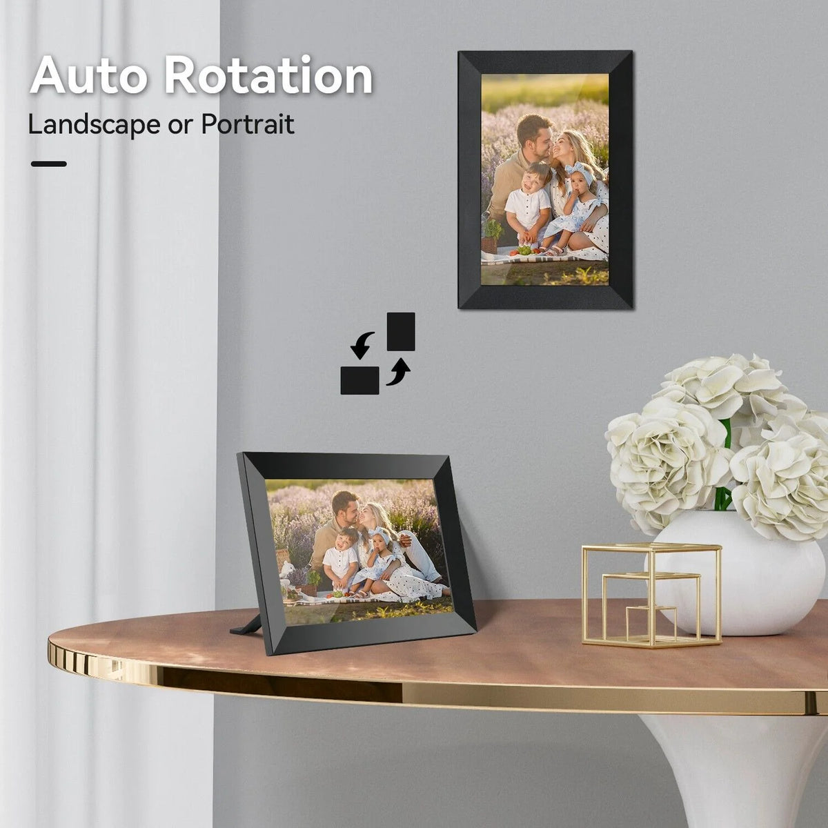 Digital Photo Frame 10.1in IPS Touchscreen WiFi & 16GB